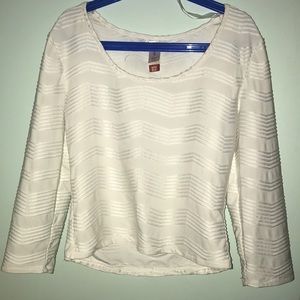 White textured dress shirt